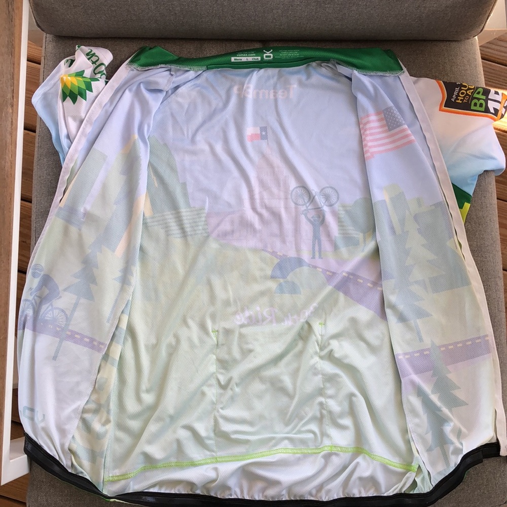 TEAM BP / MS RIDE Full-Zip Cycling Spinning Jersey - Picture 11 of 12